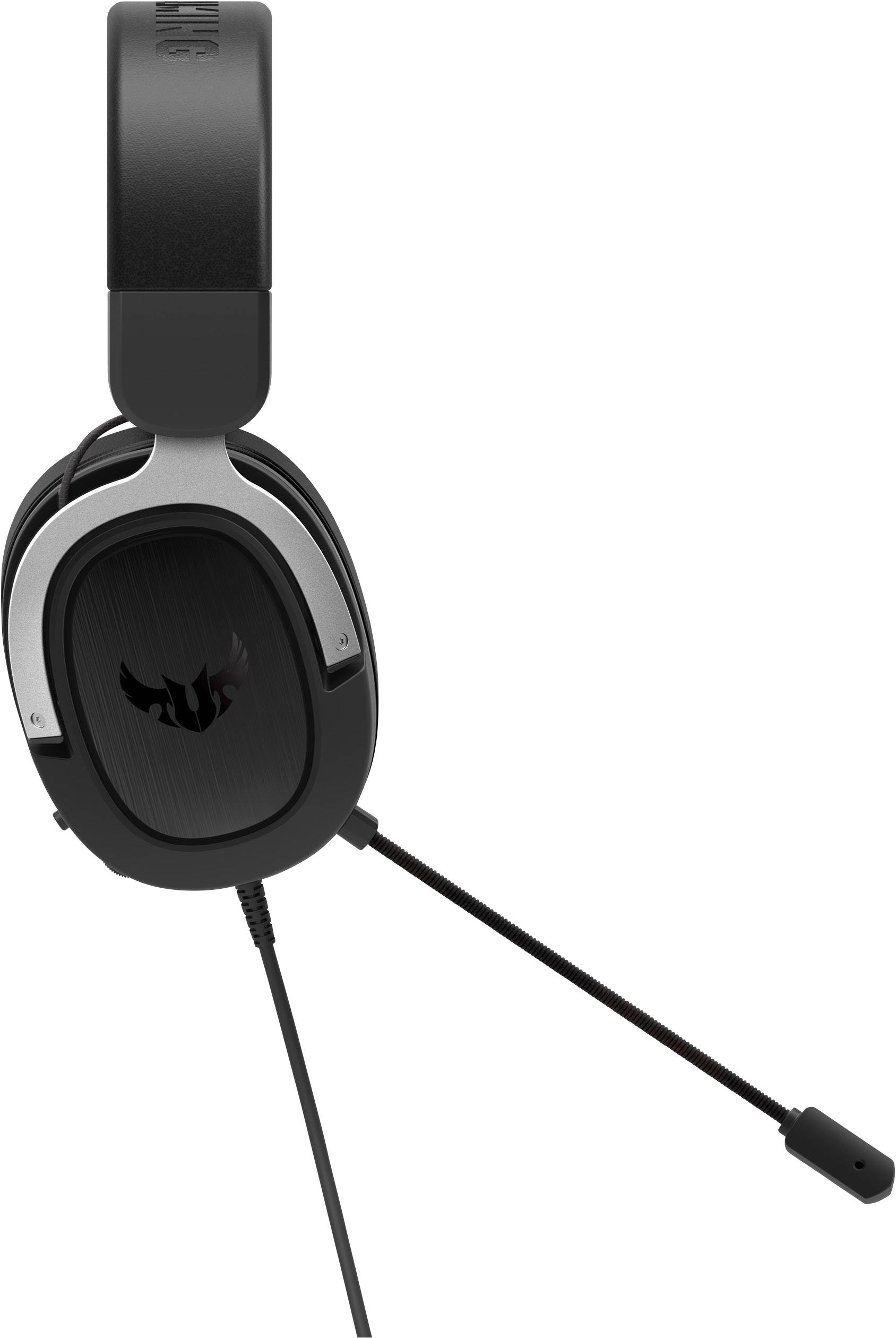 Asus TUF H3 Over Ear Headset kabelgebunden 7.1 Surround Schwarz, Silber Lautstärkeregelung, Mikrofon-Stummschaltung Gaming