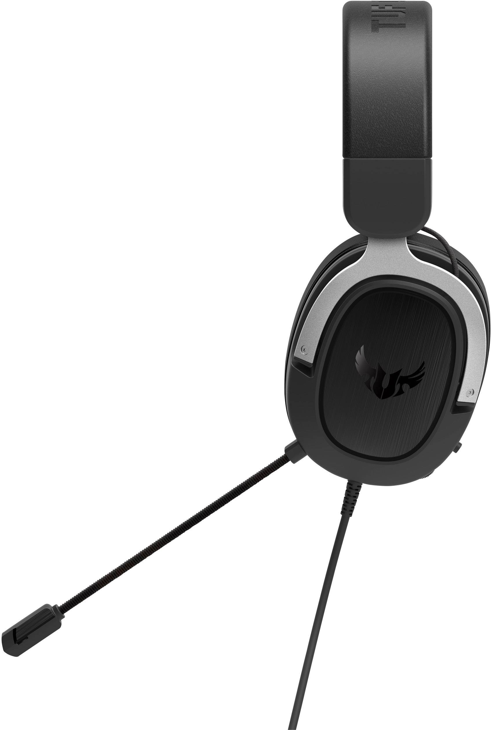 Asus TUF H3 Over Ear Headset kabelgebunden 7.1 Surround Schwarz, Silber Lautstärkeregelung, Mikrofon-Stummschaltung Gaming
