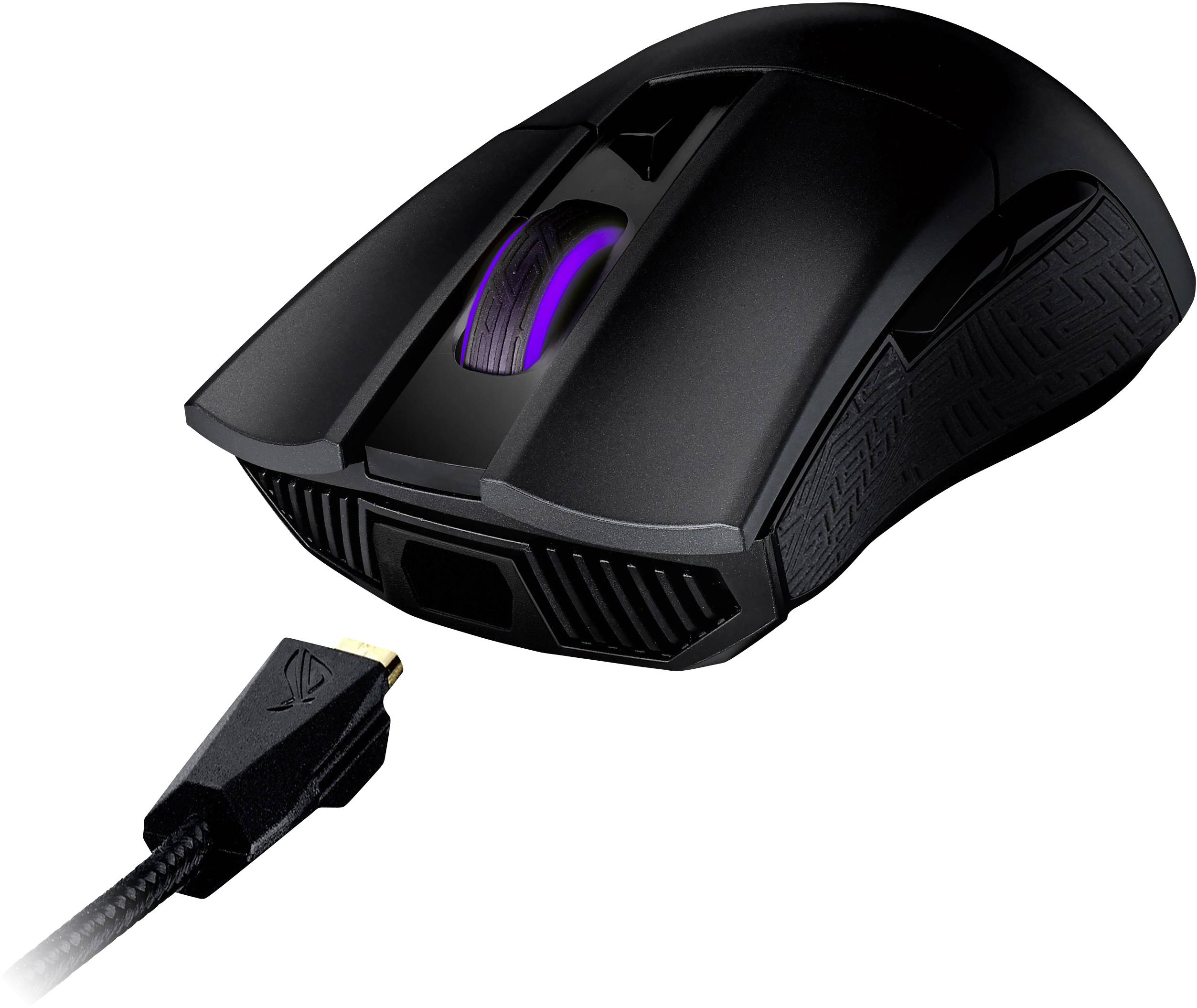Asus ROG Gladius 2 Origin Gaming-Maus USB Optisch Schwarz 12000 dpi Beleuchtet