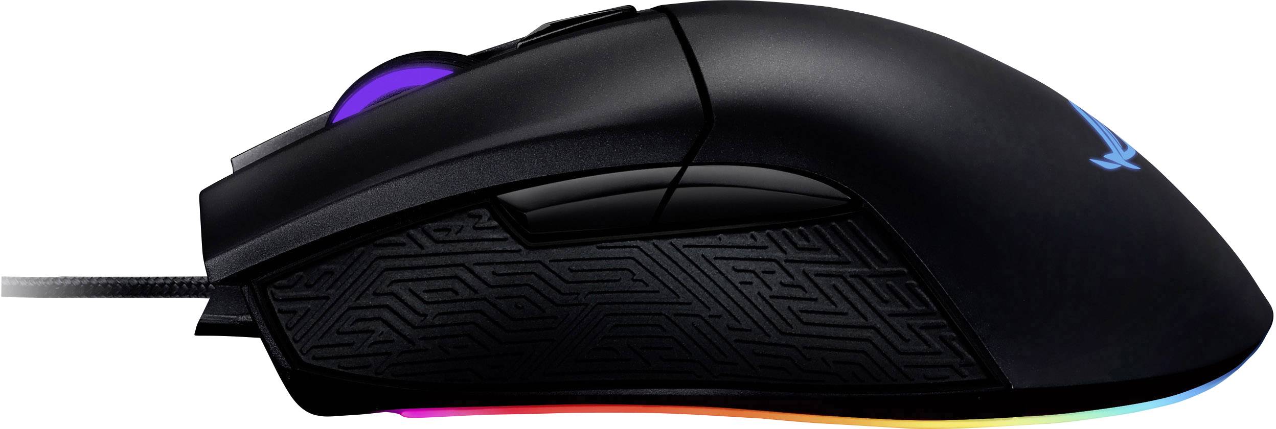 Asus ROG Gladius 2 Origin Gaming-Maus USB Optisch Schwarz 12000 dpi Beleuchtet