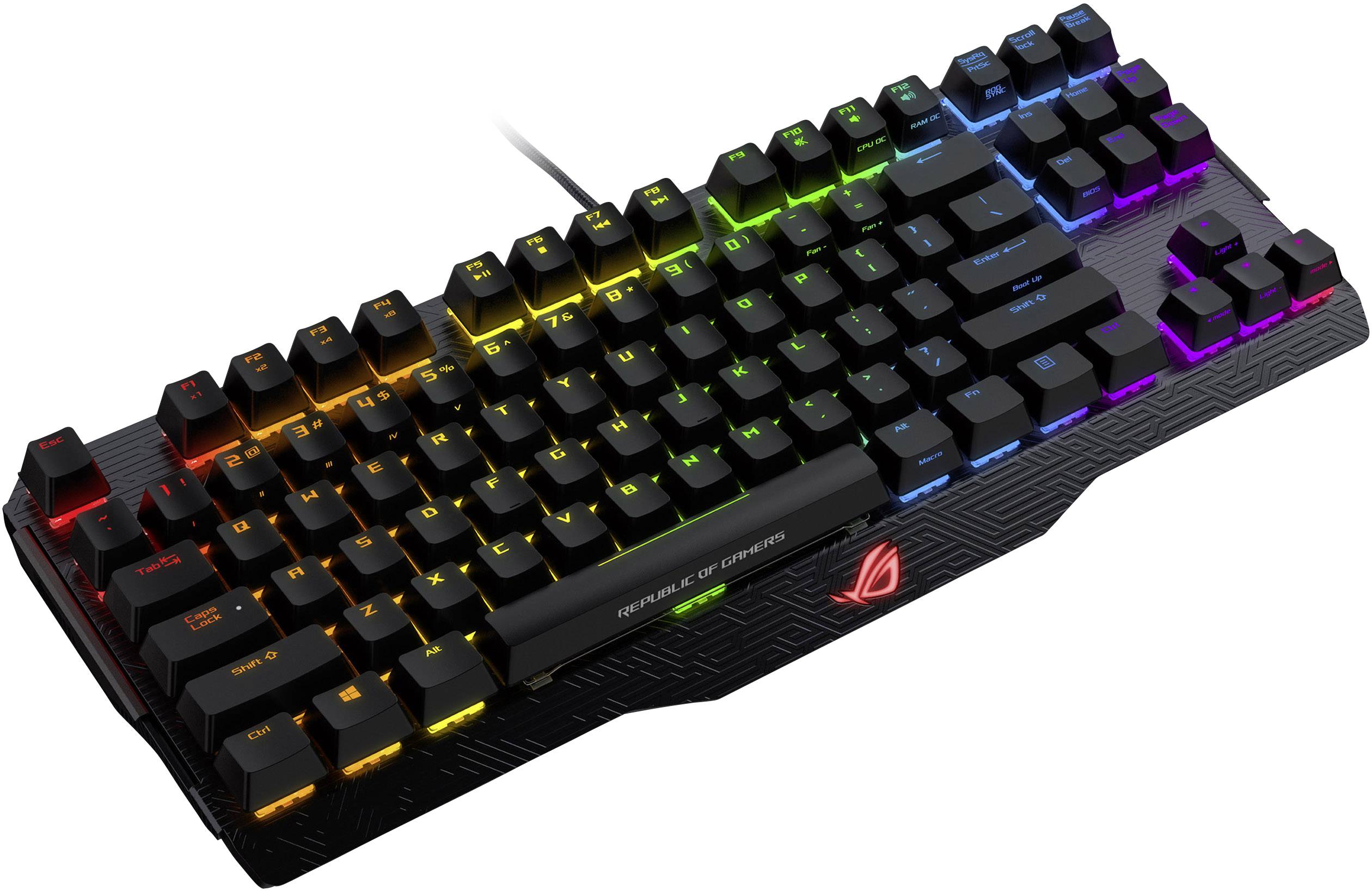 Asus ROG Claymore Core USB Gaming-Tastatur Beleuchtet, Integrierter Profilspeicher Deutsch, QWERTZ, Windows® Schwarz