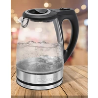 Clatronic WKS 3744G Wasserkocher Edelstahl, Glas Fassungsvermögen: 1.7l Clatronic WKS 3744G Wasserkocher Edelstahl, Glas Fassungsvermögen: 1.7l