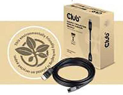 Club3D DisplayPort Verlängerungskabel DisplayPort Stecker, DisplayPort Buchse 3.00m Schwarz CAC-1023 DisplayPort-Kabel