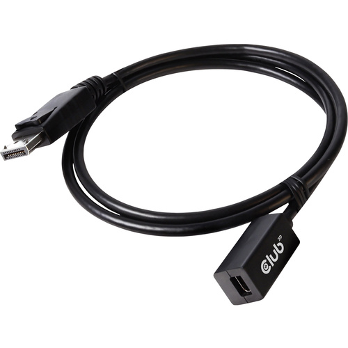 Câble adaptateur club3D DisplayPort / Mini-Display Fiche mâle DisplayPort, Prise femelle Mini DisplayPort 1.00 m noir CAC-112