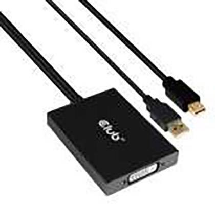 Club3D Mini-DisplayPort / DVI Adapterkabel Mini DisplayPort Stecker, DVI-D 24+1pol. Buchse 0.15m Schwarz CAC-1130