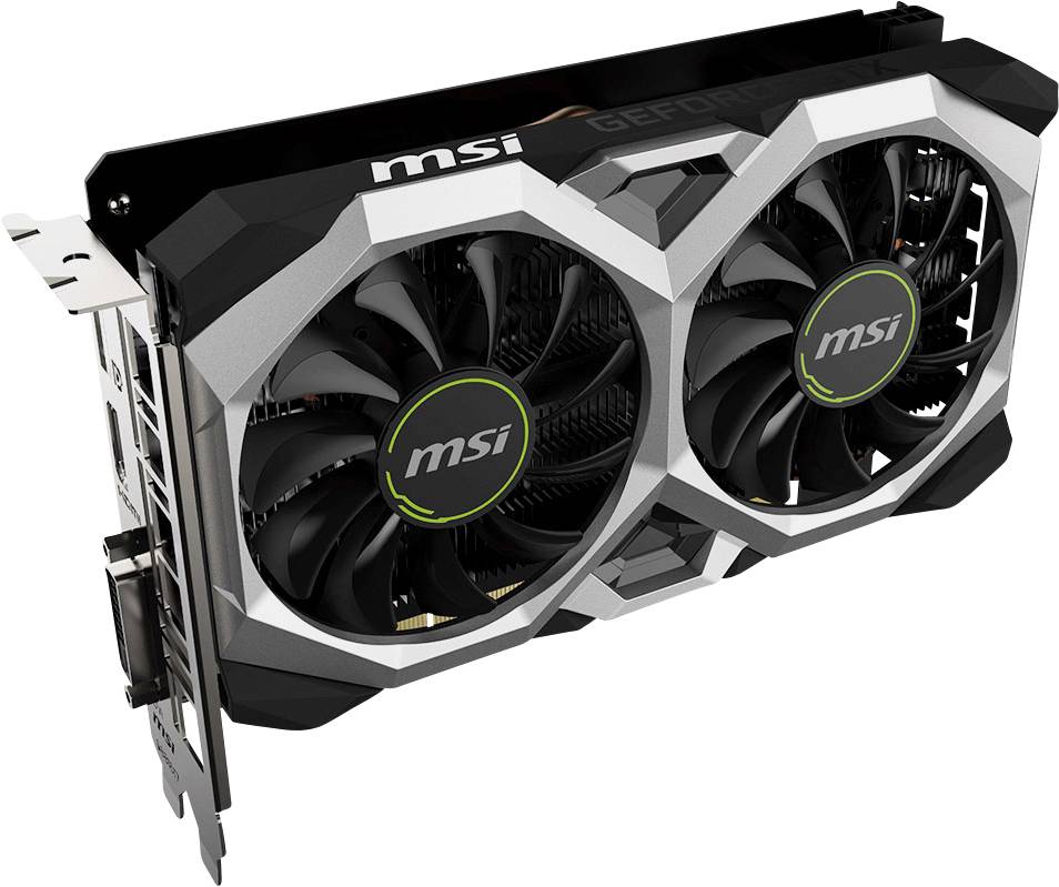 MSI Gaming Grafikkarte Nvidia GeForce GTX1650 SUPER Ventus Overclocked 4GB GDDR6-RAM PCIe x16 HDMI®, DisplayPort, DVI