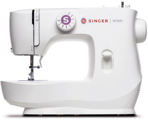 Singer M1605 - Weiß - Sägen - 4 Step - Drehregler - Elektro - Knopflochboden - Z