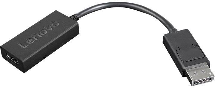 Lenovo 4X90R61023 DisplayPort / HDMI Adapter [1x DisplayPort Stecker - 1x HDMI-Buchse] Schwarz 0.22m