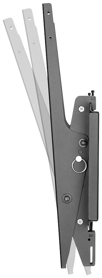 Öffnungsmechanismus eines Fensters mit mehreren Klapp-Positionen, bestehend aus drei Metallarmen und einem Schließhebel.