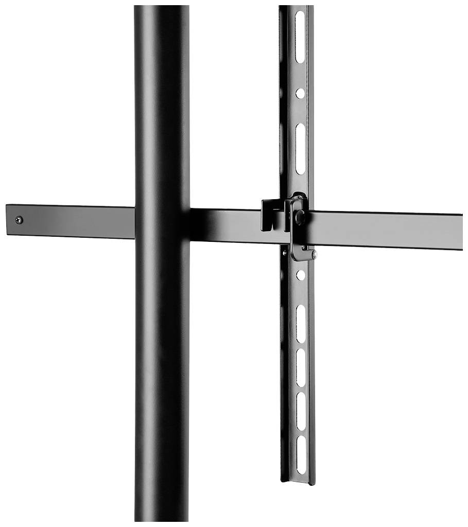 Metallstruktur mit einem vertikalen und einem horizontalen Balken, möglicherweise Teil einer Befestigung oder Halterung.