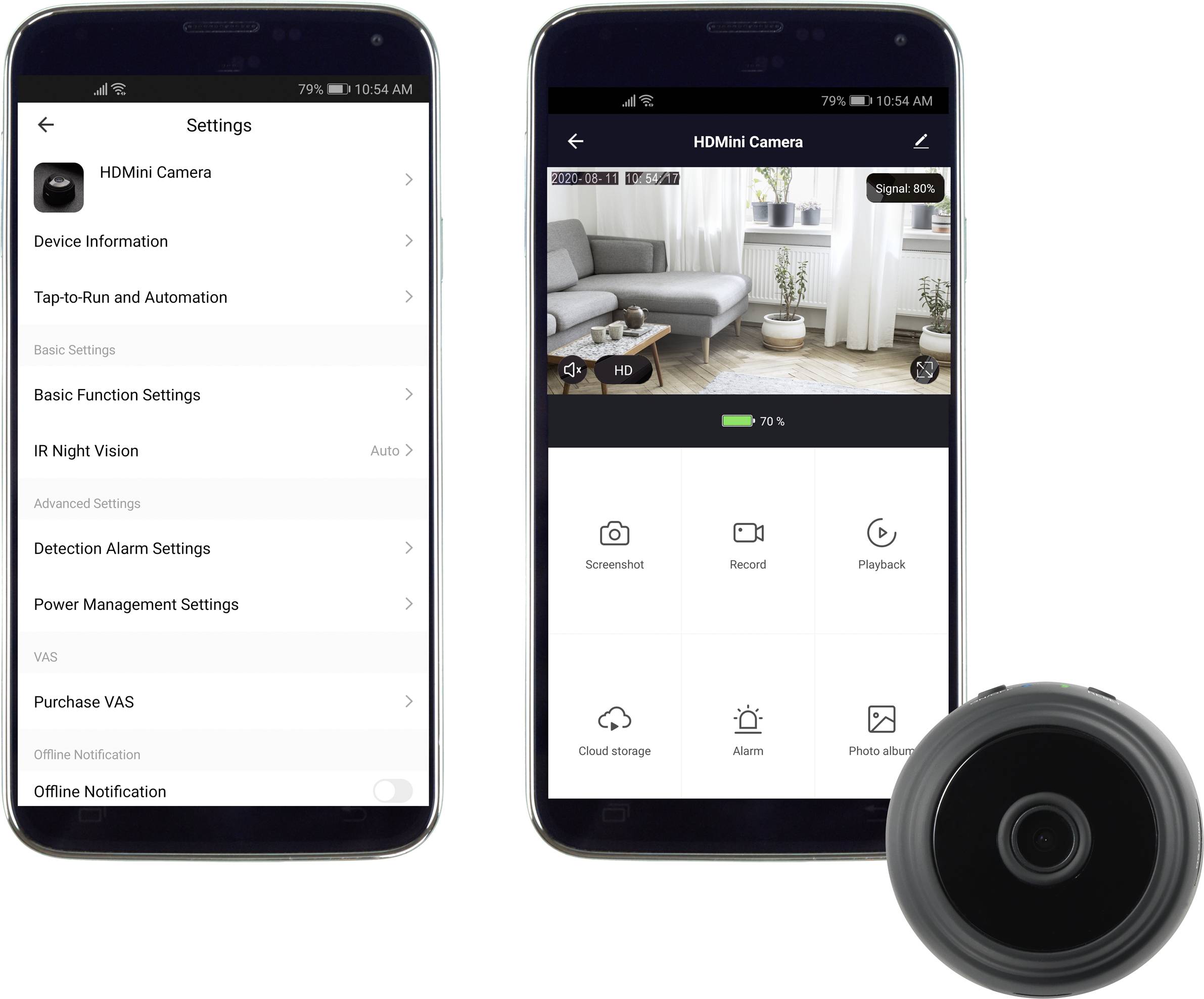 Sygonix SY-4415338 Überwachungskamera 128 GB 1920 x 1080 Pixel