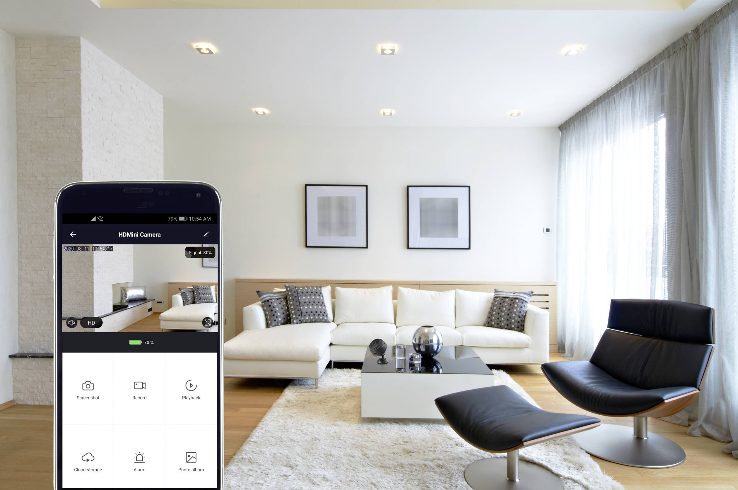 Sygonix SY-4415338 Überwachungskamera 128 GB 1920 x 1080 Pixel