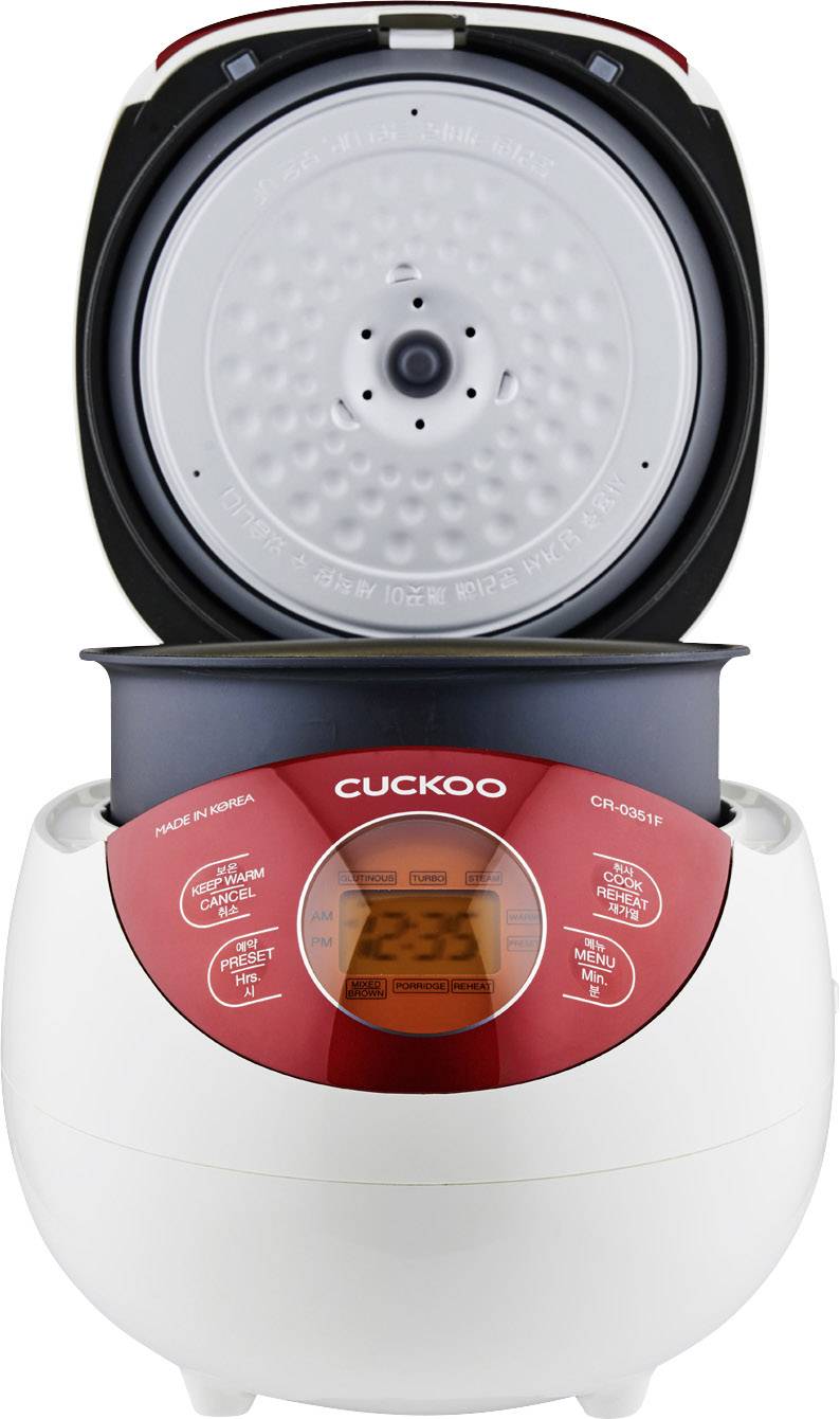 Cuckoo CR-0351F Reiskocher Weiß, Rot
