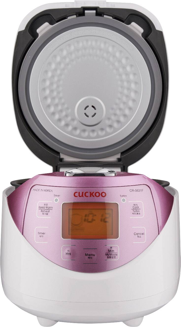 Cuckoo CR-0631F Reiskocher Weiß, Pink