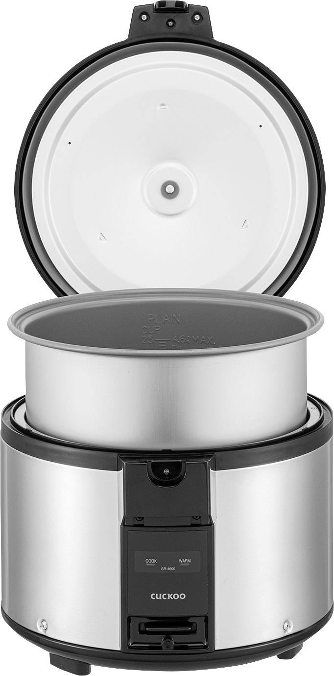 Cuckoo SR-4600 Gastro Reiskocher Edelstahl, Schwarz