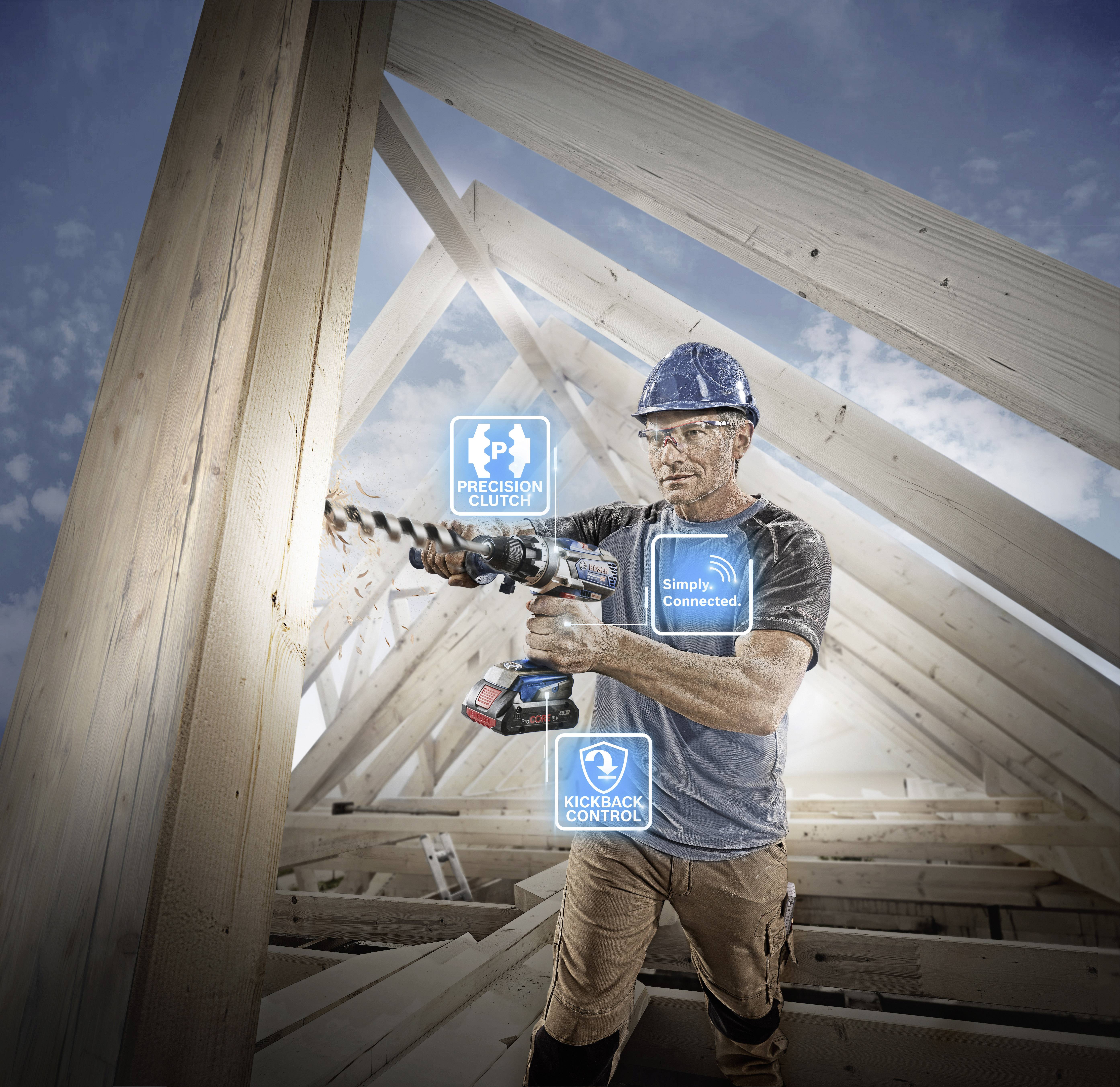 Bosch Professional GSR 18V-110 C 06019G0109 Akku-Bohrschrauber 18V Li-Ion inkl. Koffer, ohne Akku