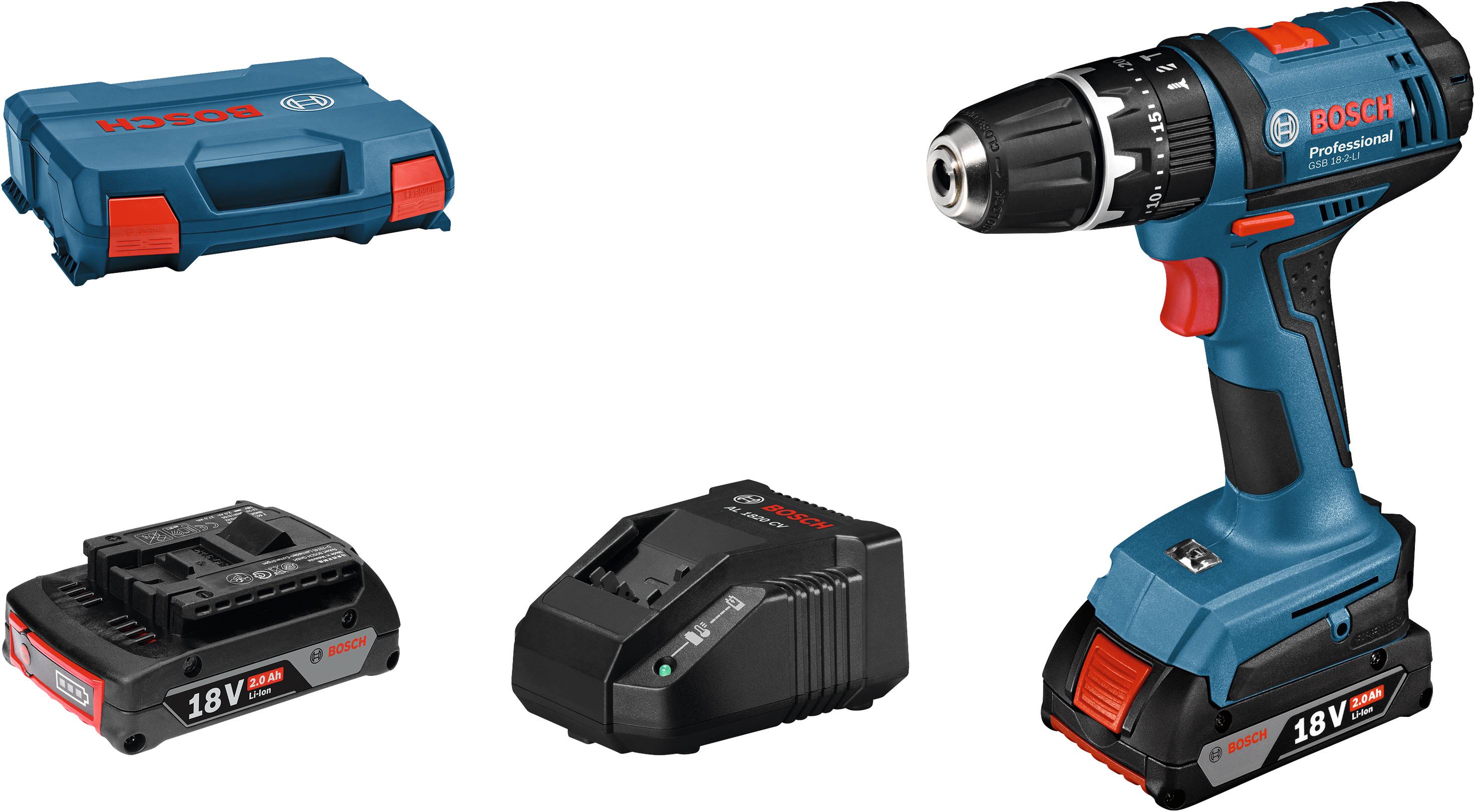 Bosch Professional GSB 18-2-LI 2-Gang-Akku-Schlagbohrschrauber