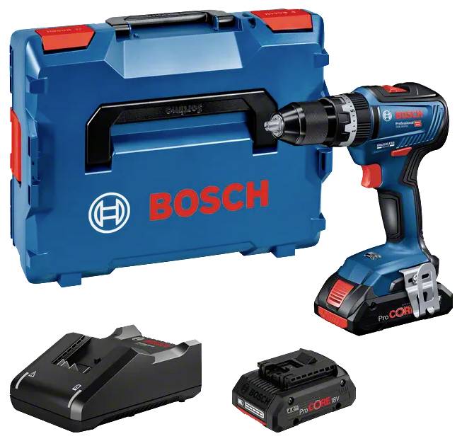 Bosch Professional GSB 18V-55 -Akku-Schlagbohrschrauber inkl. Koffer, inkl. 2. Akku