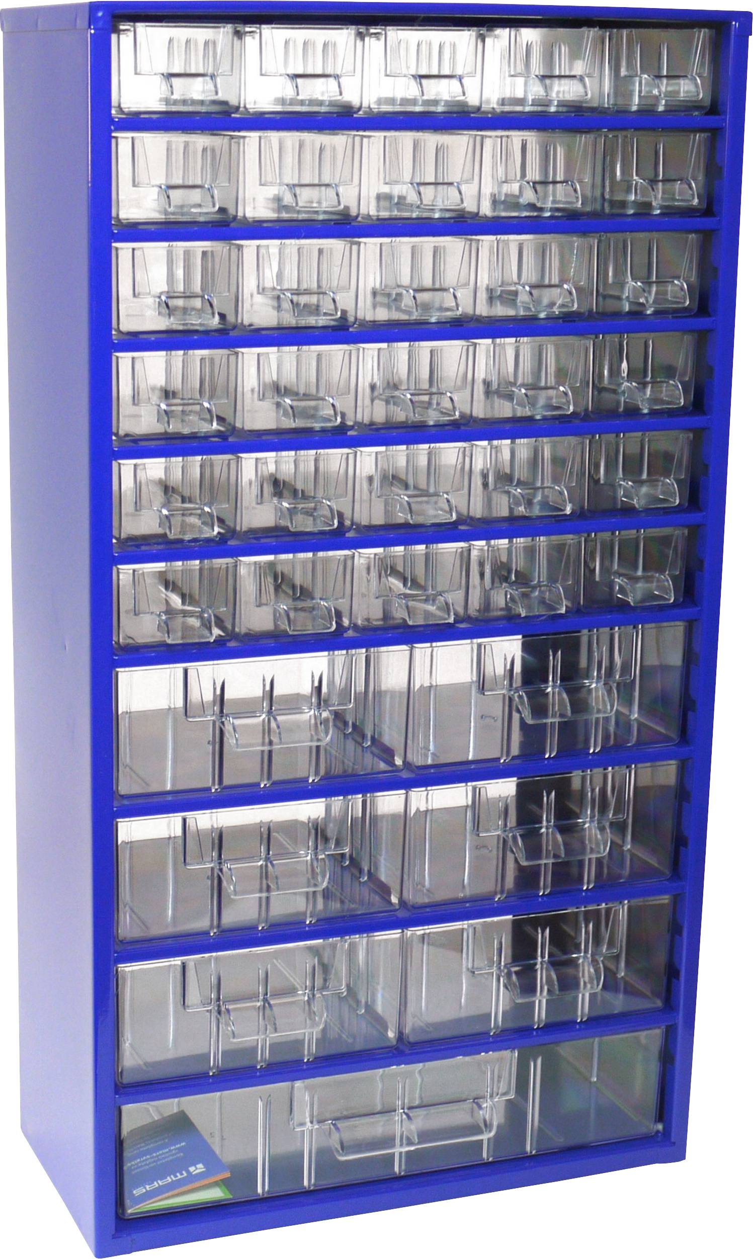 MARS Svratka Werkstatt-Magazin (B x H x T) 306 x 551 x 155 mm Anzahl Fächer: 37 feste Unterteilung Inhalt 1 St.