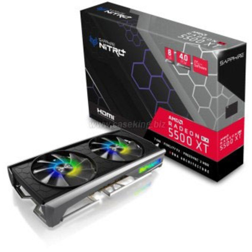 Sapphire Grafikkarte AMD Radeon RX 5500 XT Nitro+ 8 GB GDDR6-RAM PCIe x16 HDMI®, DisplayPort