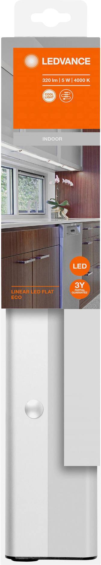 LEDVANCE Linear LED Flat L LED-Unterbauleuchte LED 5 W Neutralweiß
