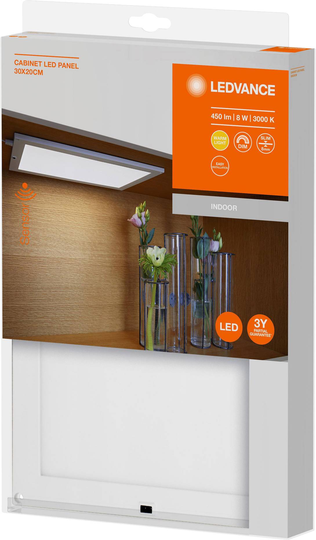 LEDVANCE Cabinet LED Panel L LED-Unterbauleuchte LED fest eingebaut 7.5 W Warmweiß