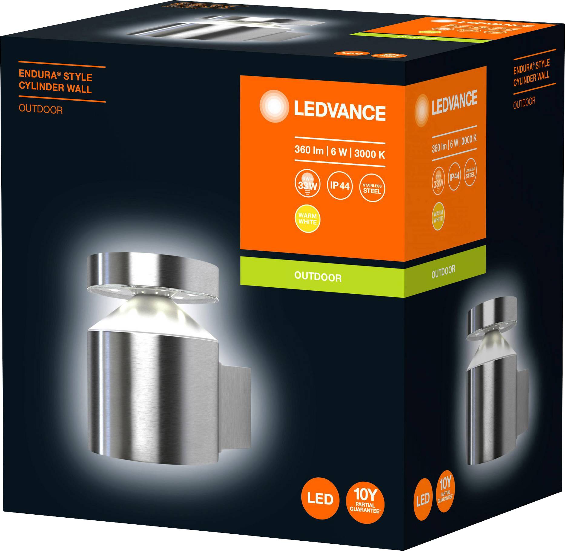 LEDVANCE ENDURA® STYLE CYLINDER L 4058075205338 LED-Außenwandleuchte LED