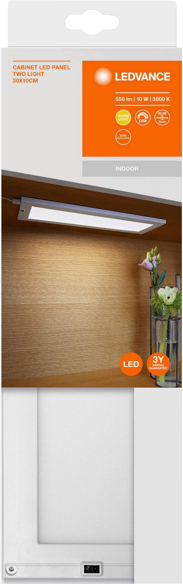 LEDVANCE Cabinet LED Panel L LED-Unterbauleuchte LED LED fest eingebaut 10 W