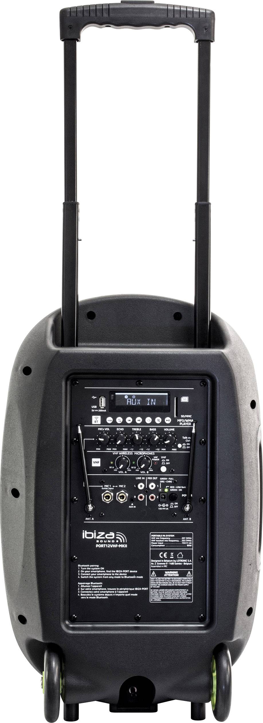 Ibiza Sound PORT12VHF-MKII Mobiler PA Lautsprecher 30.48 cm 12 Zoll 1 St.