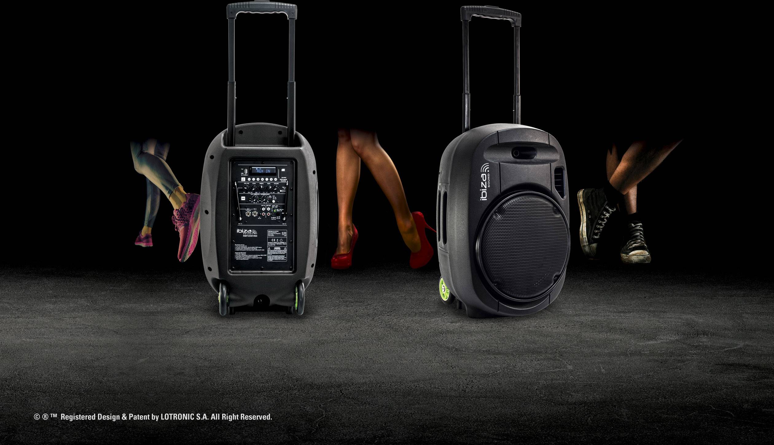 Ibiza Sound PORT12VHF-MKII Mobiler PA Lautsprecher 30.48 cm 12 Zoll 1 St.