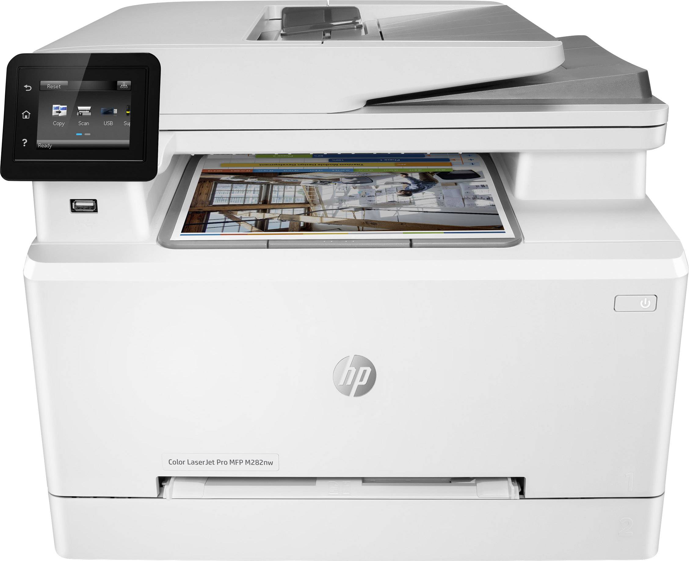 HP Color LaserJet Pro MFP M282nw Farblaser Multifunktionsdrucker A4 Drucker, Scanner, Kopierer ADF, LAN, WLAN, USB