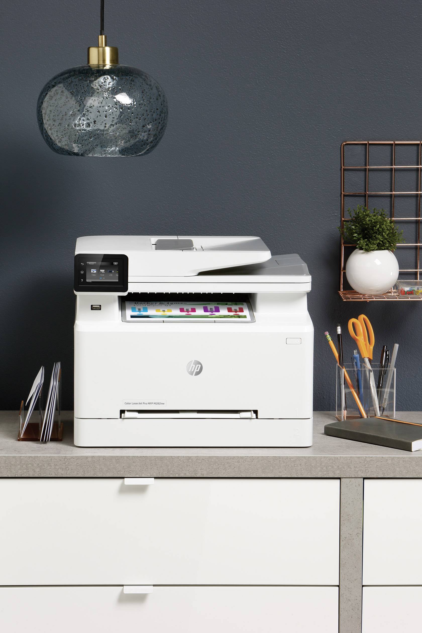 HP Color LaserJet Pro MFP M282nw Farblaser Multifunktionsdrucker A4 Drucker, Scanner, Kopierer ADF, LAN, WLAN, USB