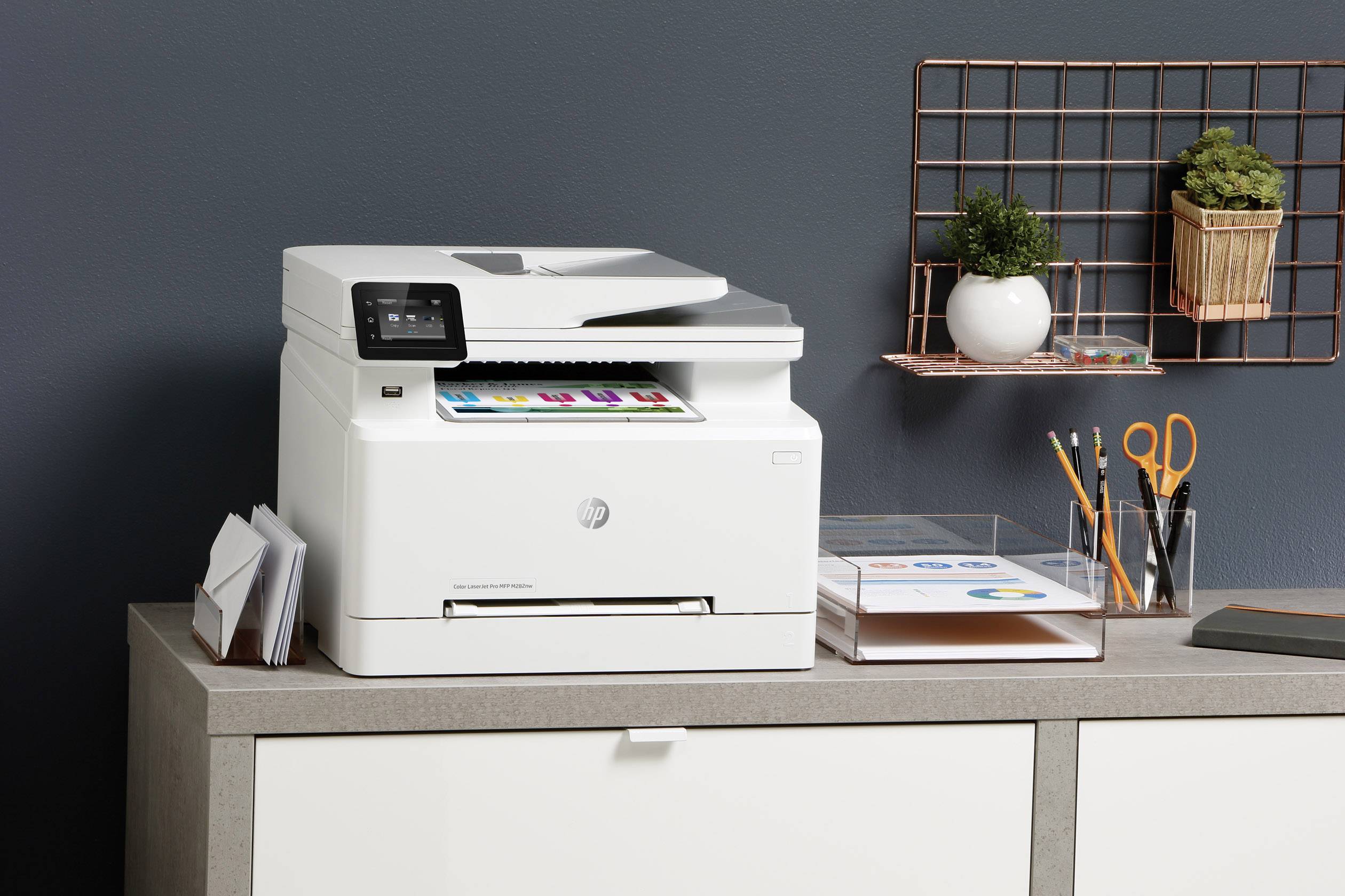 HP Color LaserJet Pro MFP M282nw Multifunktionsdrucker Laser Farbe A4 Drucker, Scanner, Kopierer ADF, LAN, WLAN, USB