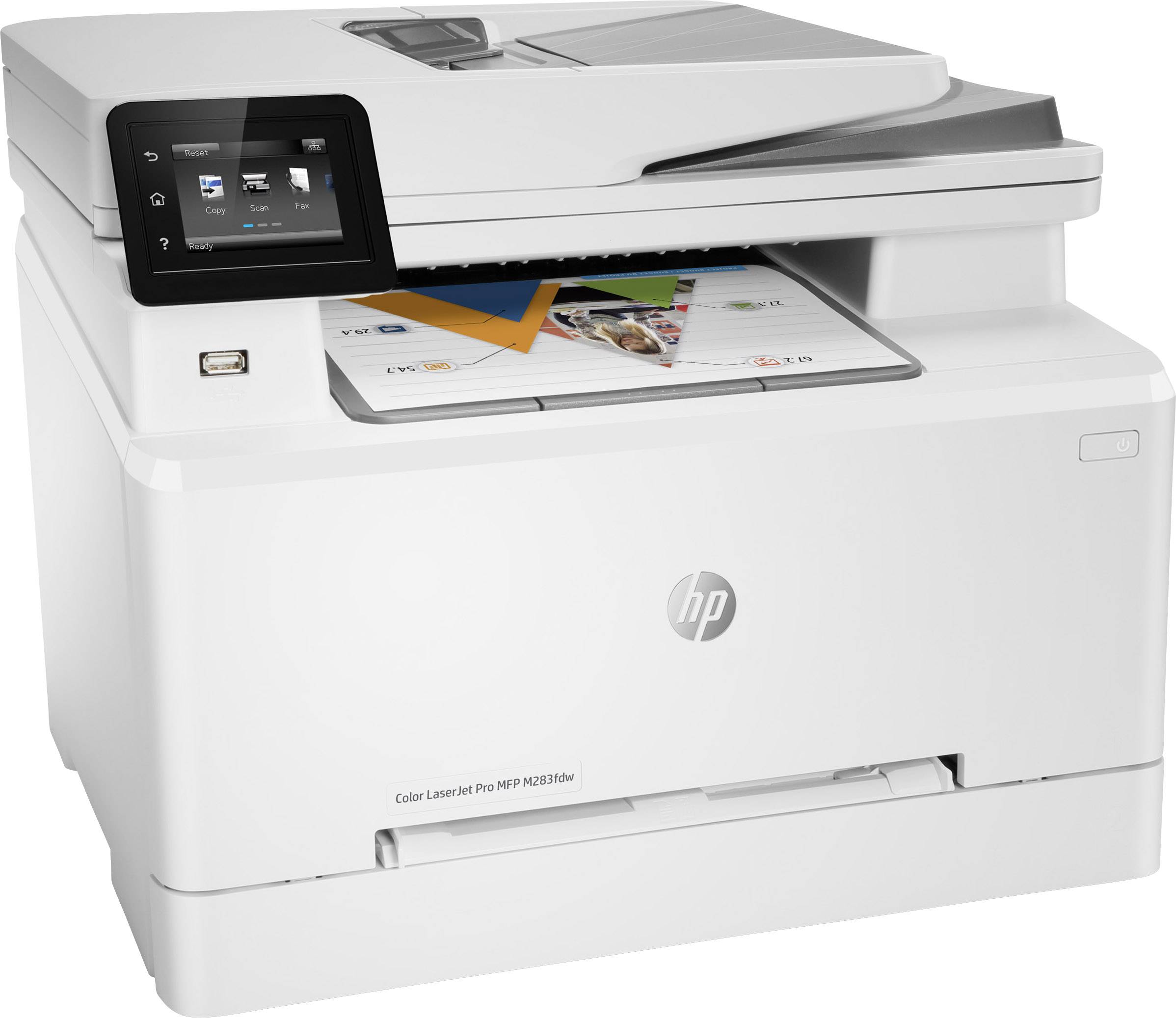 HP Color LaserJet Pro MFP M283fdw Multifunktionsdrucker Laser Farbe A4 Drucker, Scanner, Kopierer, Fax LAN, WLAN, Duplex
