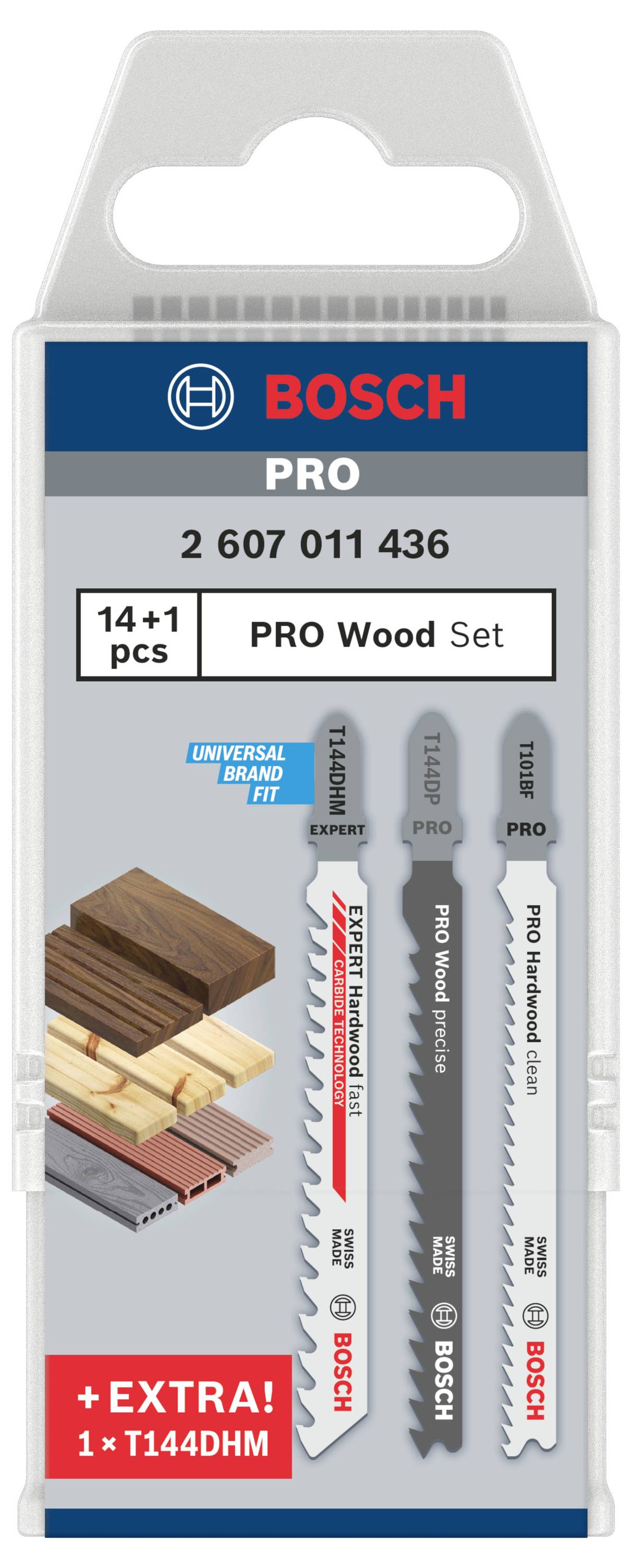 Bosch Accessories 2607011436 JSB, Holz, 15er-Pack 15 St.