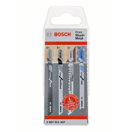 Bosch Accessories 2607011437 JSB, Wood and Metal, 15er-Pack 15St.