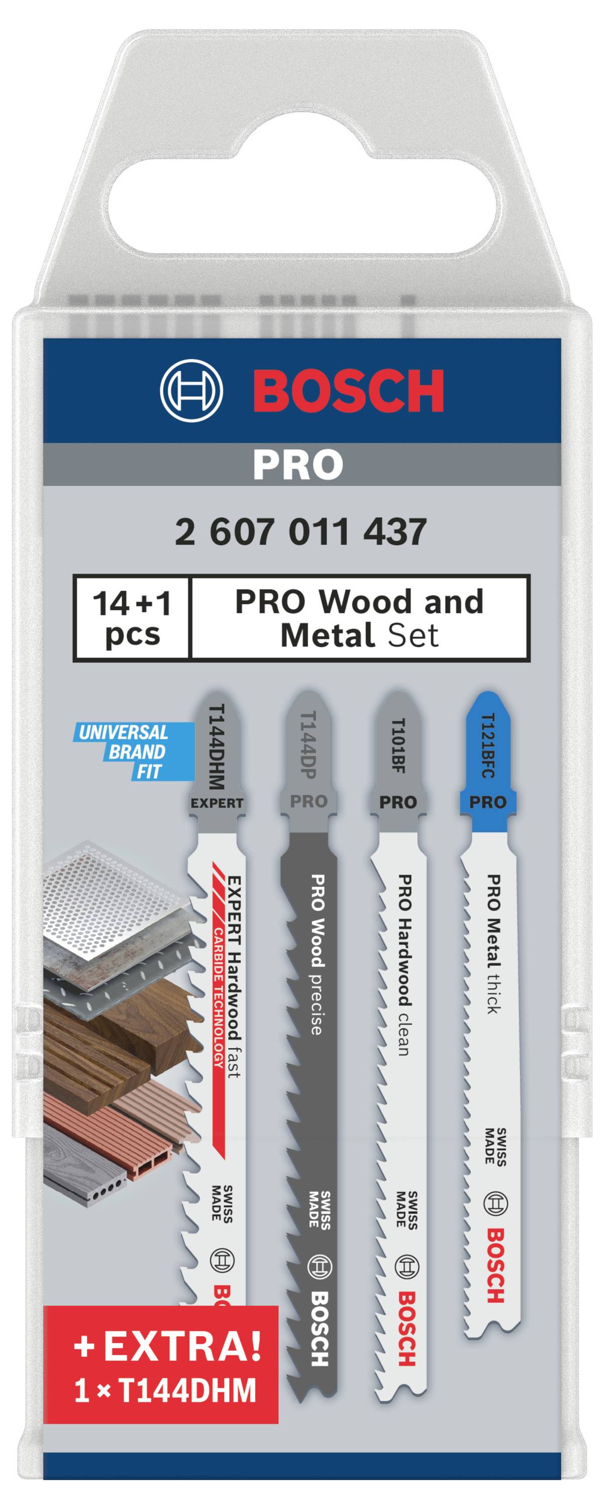 Bosch Accessories 2607011437 JSB, Wood and Metal, 15er-Pack 15St.