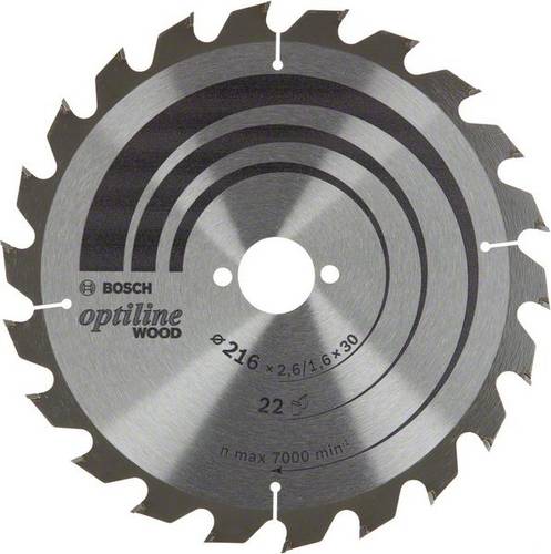 Bosch Accessories Optiline 2608838410 Kreissägeblatt 216 x 30 x 1.6 mm Zähneanzahl: 22 1 St.
