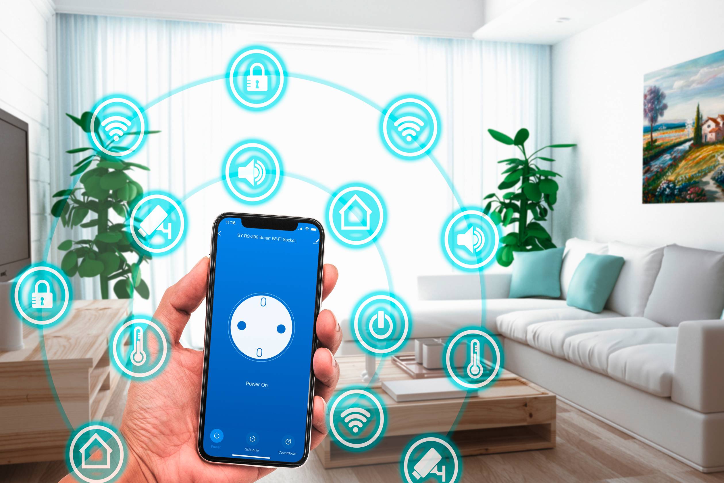 Sygonix SY-4416212 Wi-Fi Steckdose Innenbereich 3680W