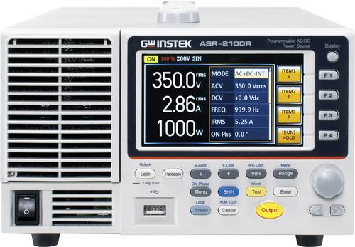 GW Instek ASR-2100R Labornetzgerät, einstellbar 0.1 - 500 10 mA 1000 W Anzahl Ausgänge 1 x