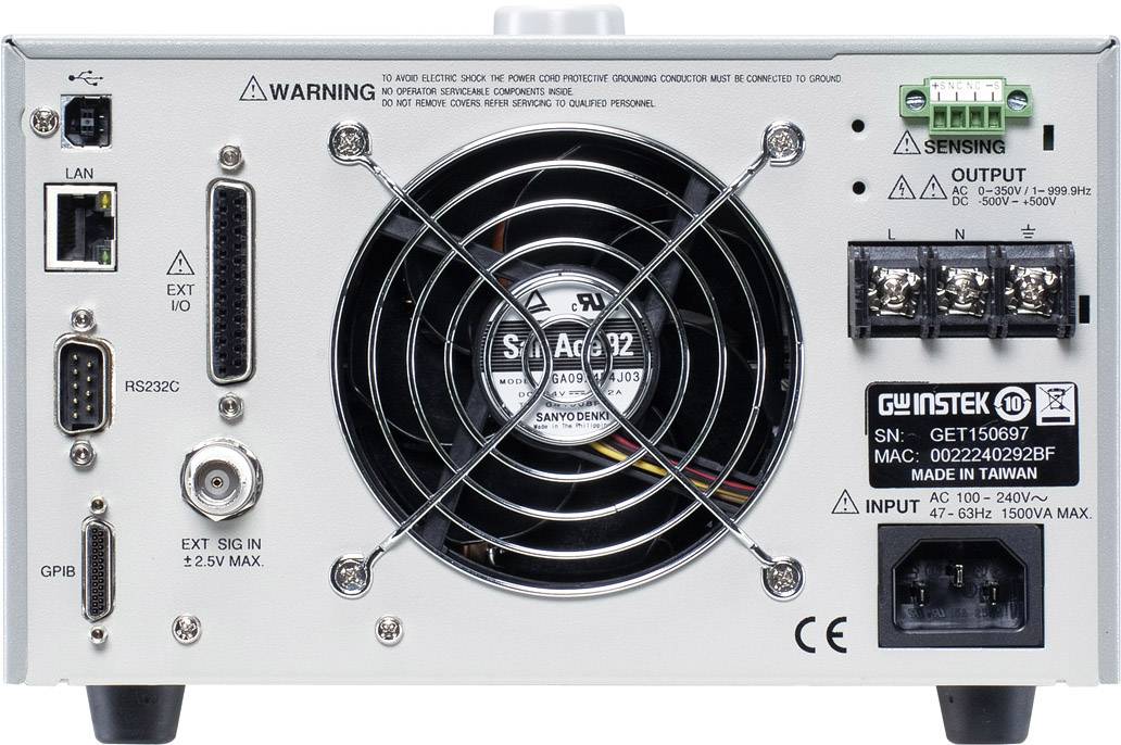 GW Instek ASR-2050R Labornetzgerät, einstellbar 0.1 - 500V 10mA - 5A 500W Anzahl Ausgänge 1 x