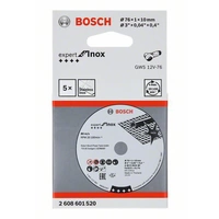 Bosch Accessories 2608601520 Trennscheibe Expert for Inox A 60 R INOX BF, 76 mm, 10 mm, 1mm (5 Stück) Bosch Accessories 2608601520 Trennscheibe Expert for Inox A 60 R INOX BF, 76 mm, 10 mm, 1mm (5 Stück)