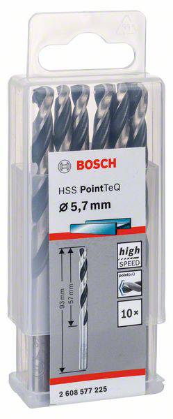 Bosch Accessories 2608577225 Metall-Spiralbohrer 5.7mm 10St.