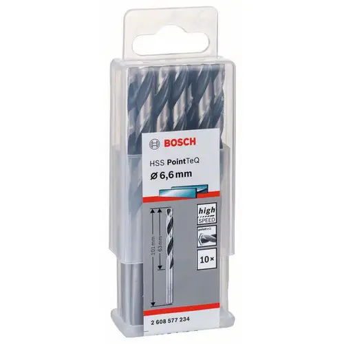 Bosch Accessories 2608577234 Metall-Spiralbohrer 6.60mm 10St. Bosch Accessories 2608577234 Metall-Spiralbohrer 6.60mm 10St.