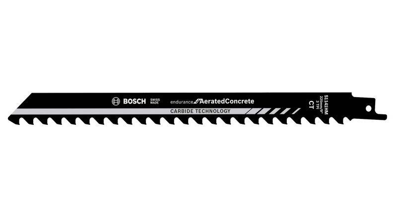 Bosch Accessories 2608653282 Säbelsägeblatt S 1141 HM, Endurance for AeratedConcrete, 10er-Pack Sägeblatt-Länge 225 mm 10 St.