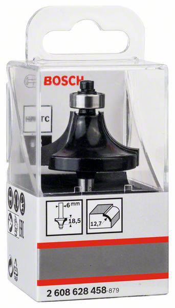 Bosch Accessories Abrundfräser 6 mm, R1 12,7 mm, D 38,1 mm, L 18,6 mm, G 60mm 2608628458