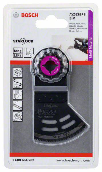 Bosch Accessories 2608664202 AYZ53BPB Bimetall Sägeblatt 53 mm 1 St.