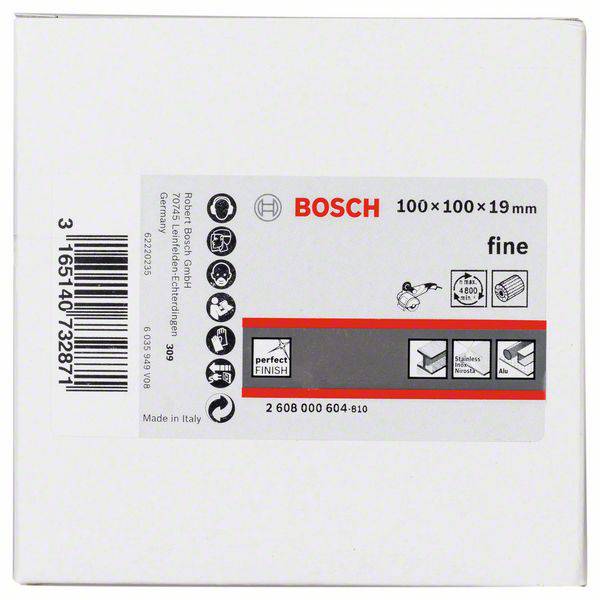 Bosch Accessories 2608000604 Lamellenschleifwalze mit Vlies, 19 mm, fein, 100mm Durchmesser 100mm 1St.