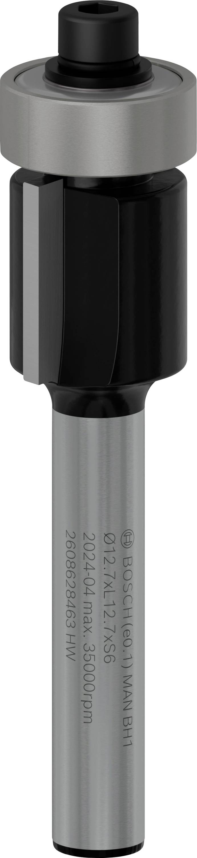 Oberfräser mit kugelgelagertem Schaft und scharfer Klinge, geeignet für präzise Holzarbeiten in Handwerksprojekten.