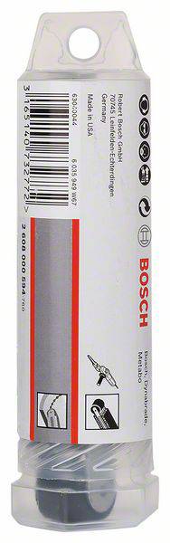 Eine transparente Verpackung für Bosch-Wischerblätter. Zeigt Barcode, Markenlogo und Symbole für Montageanweisungen. Herkunftsland: Mexiko.